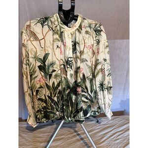 H&M Tropical Long Sleeved Blouse Size 8 - NWT